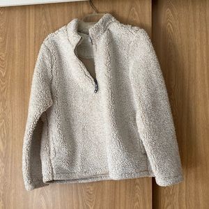 Half Zip Up Fleece Sweater